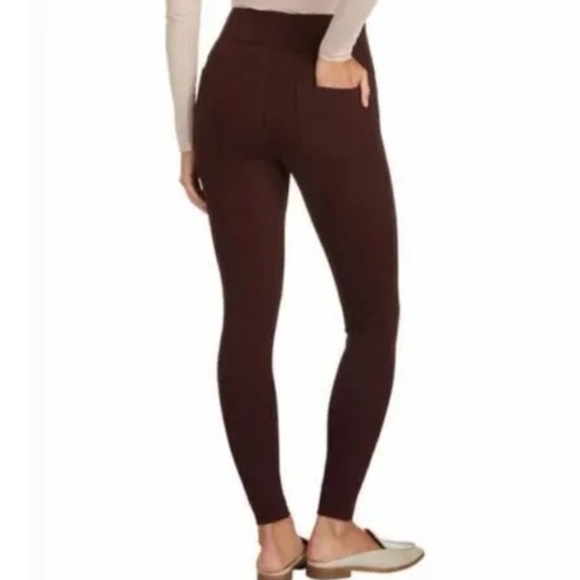 Matty M High Rise Pinte Leggings Dark Wine Size XS New With Tag - Picture 2 of 10